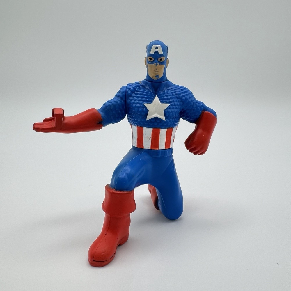 2010 Marvel Heroes #7 Captain America McDonald's Happy Meal‎ Toy - No Shield
